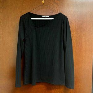 EXPRESS ONE ELEVEN ASYMMETRIC NECK TOP